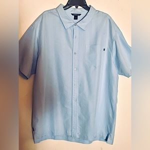 Short sleeve button up quicksilver shirt.